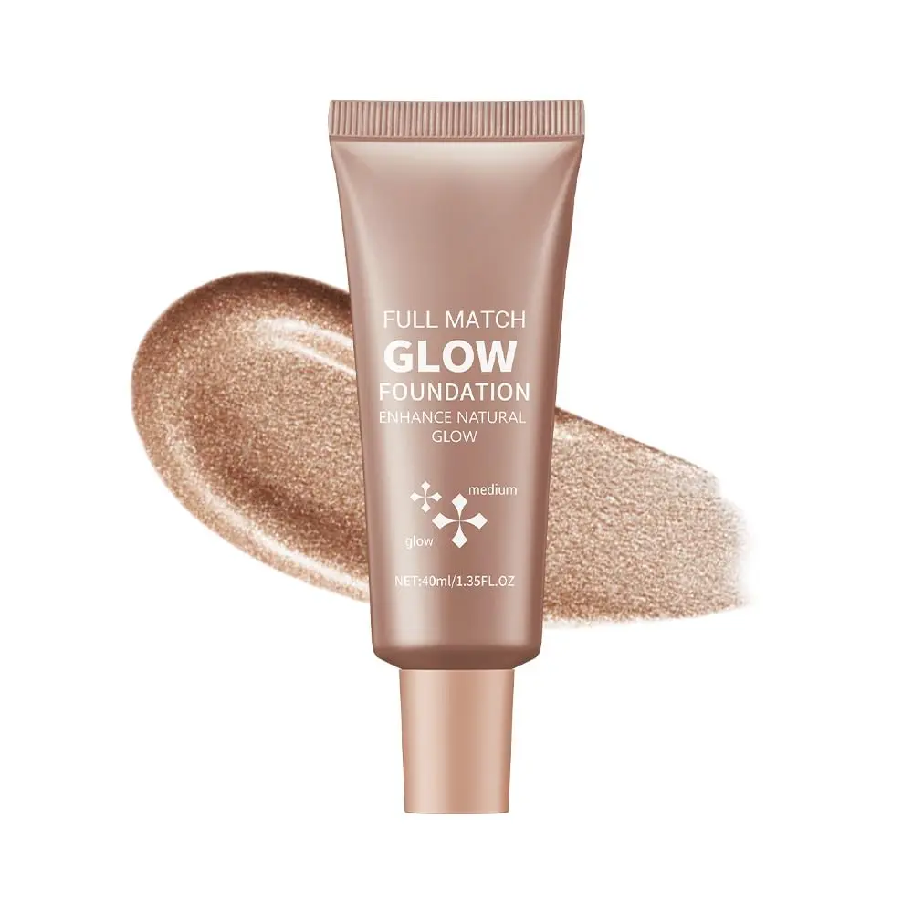 Glotion Glow Illuminator, Hydrating Moisturizer Cream for a Dewy, Sun-Kissed Finish, Lightweight Cosmetic for All Skin Tones, Shade 3 Medium, 1.35 Fl Oz, Daily, Hydrate, Nourishing, Flawless, Makeup, Luminous, Foundation, Radiant, Instant Hydration