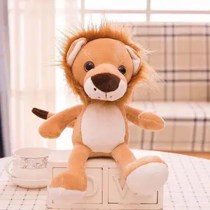 Soft  25CM Lion Tiger Giraffe  Pillow Stuffed  Animal    Animal