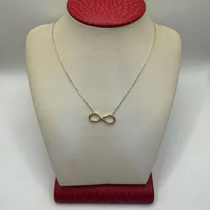 14k Gold Infinity Necklace