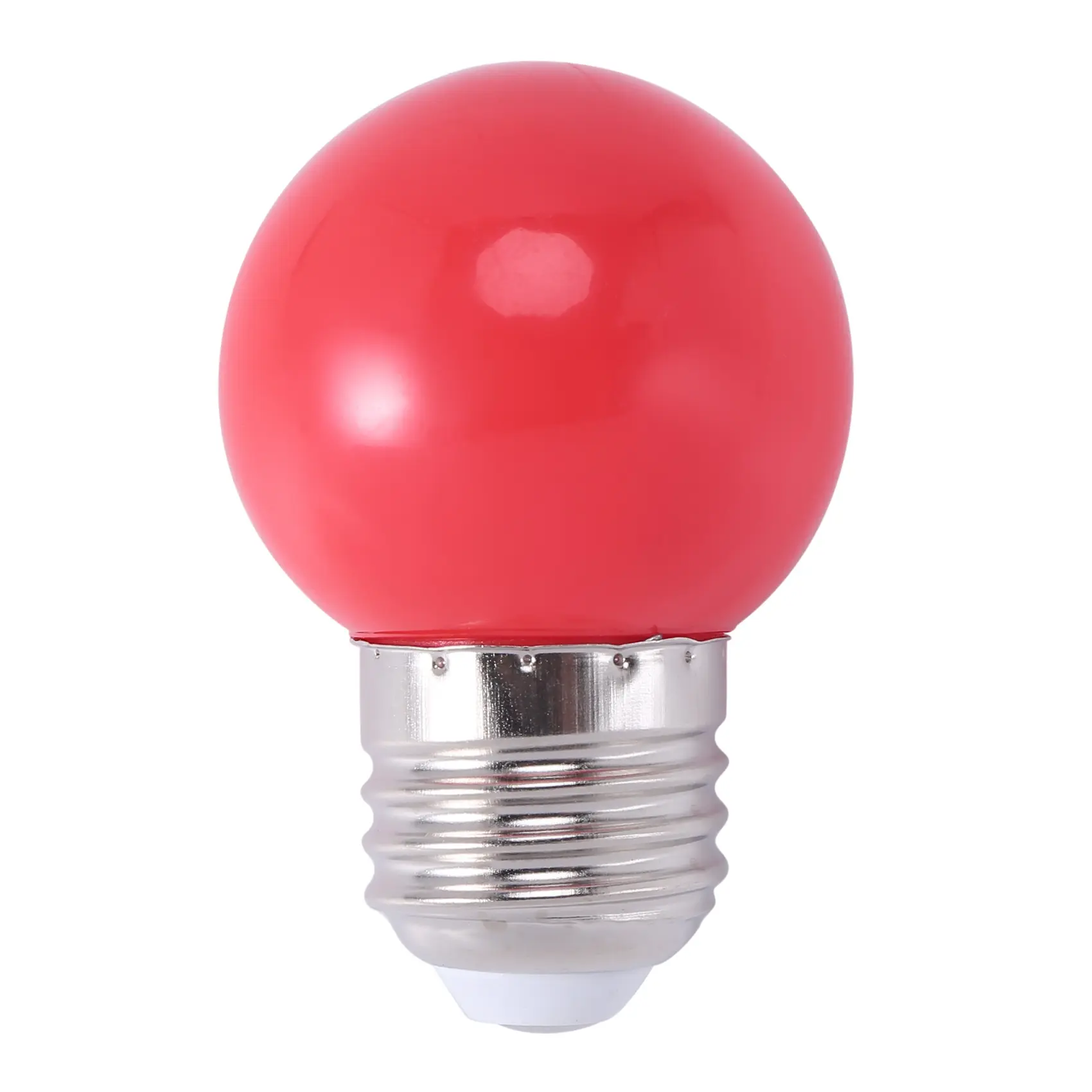 E27 LED Warm Red Bulb - Plastic Body, 0.5W Energy Efficient, AC 220V/50Hz, 6x4.5cm (2.4x1.8 Inches), Dimmable, Standard Plug, 50000h Long Lifespan, Elegant Household Appliance Part for Party Use