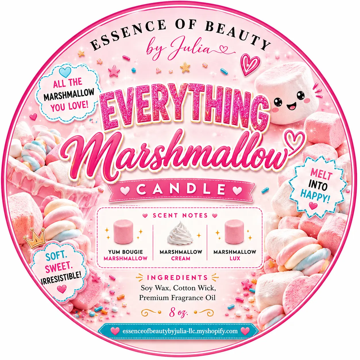 Everything Marshmallow Candles