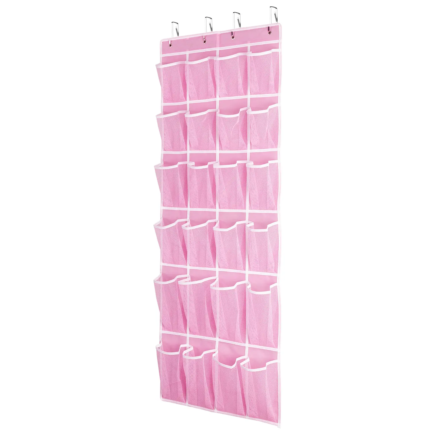 24 Pockets Over-the-Door Shoe Organizer | Hanging Mesh Shoe Storage Rack