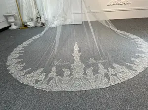 VEIL--CUSTOMIZE LUXURY DIAMONDS HAND BEADS NAME Personalized Handcrafted Beads with Luxury Diamonds for Anniversary Gift