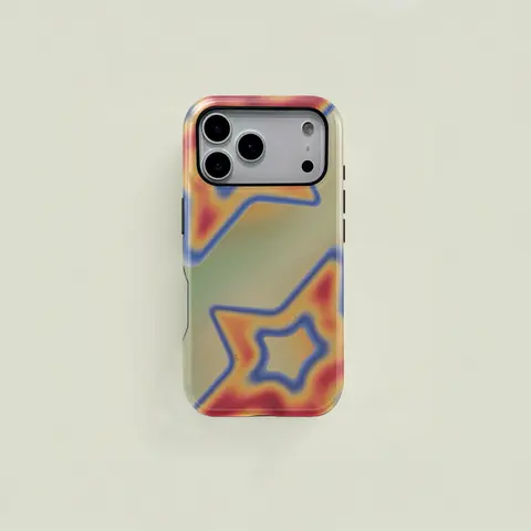 Stylish blue star pattern protective case, durable 2 in 1 case, compatible with iPhone 18/17/16/15/14/13/12/11 Pro Max/Plus/Pro, and Samsung Galaxy S25/S24/S23 Ultra series. Simple and stylish phone case.