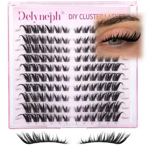 Fox Eye Lash Clusters Wispy Eyelash Clusters Cat Eye Lashes Clusters Pre Mapped Fairy Cluster Eyelash Extensions Spiky Cluster Lash Extensions by Delyneph