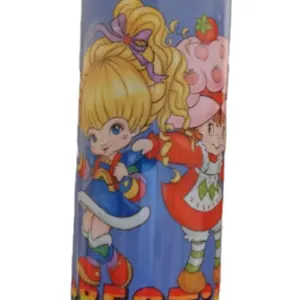 Rainbow Brite and Strawberry Shortcake Besties Tumbler - Cartoon Character Design for Kids and Fans