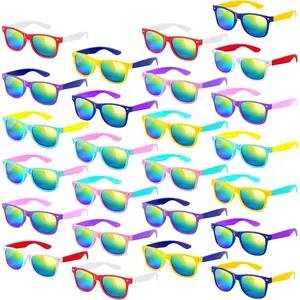 24 Pack Kids Sunglasses Bulk Party Favors,Neon Sunglasses Party Favors in Bulk for Kids,Birthday Party Supplies,Valentines Party Supplies, Beach, Pool Party Favors