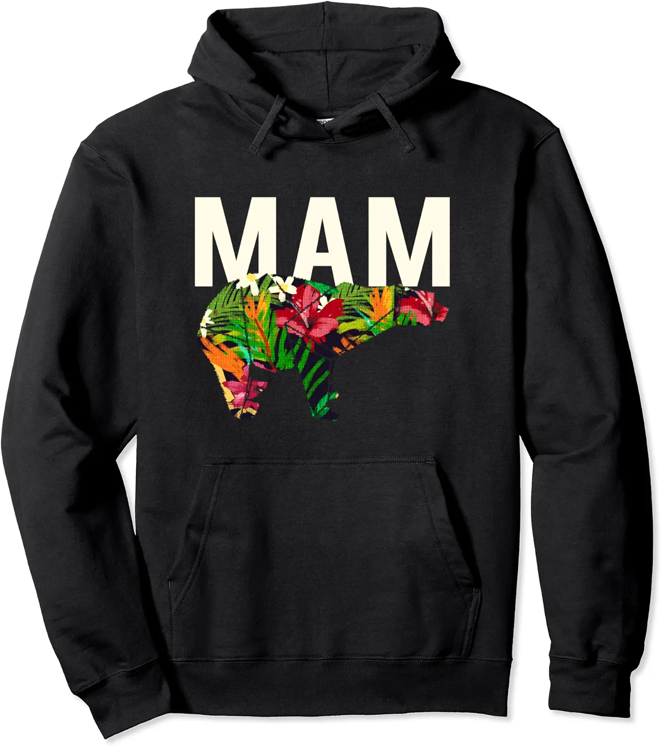 Mam Mom Mother's Day Mommy Mom Bear Floral Pattern Pullover Hoodie - Brayanner Shop 62B0927L9152