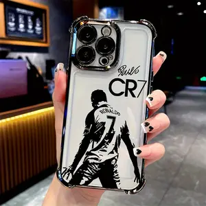 World Football Mister CR7 Phone Case for iPhone 16 15 14 13 11 Pro Max X XR XS Max 8 17 plus And for Samsung S24 Ultra S23 FE Plus S22 Shockproof Transparent Soft Back Cover,Has Anti-Drop Function  It Is The Best Gift for Family, Friends And Loved Ones.