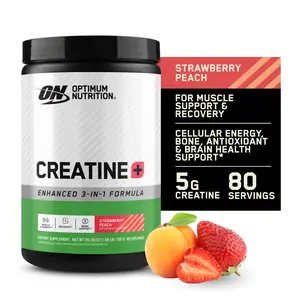 Optimum Nutrition CREATINE + STRAW PEACH Supplement Fitness Vitamin Dietary Healthcare Muscle Smooth