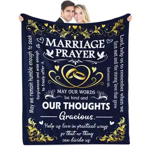 Wedding Gifts for Couples 2025, Couples Blanket, Bride Gifts for Wedding Day, Wedding Gifts for Newlyweds Anniversary, 50x60