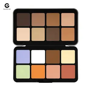 16-Color Metal Concealer Palette: Contour & Highlight, Earth-Tone Matte Correctors, For Full Face Definition, Viral All-in-One Correcting Kit Bronzer Flawless makeup