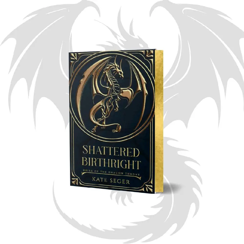 Kate Seger Relle's Version Shattered Birthright Softcover Book with Hand Gilded Gold Edges Fantasy Romance Gothic Collectors Edition Prophecy Characte