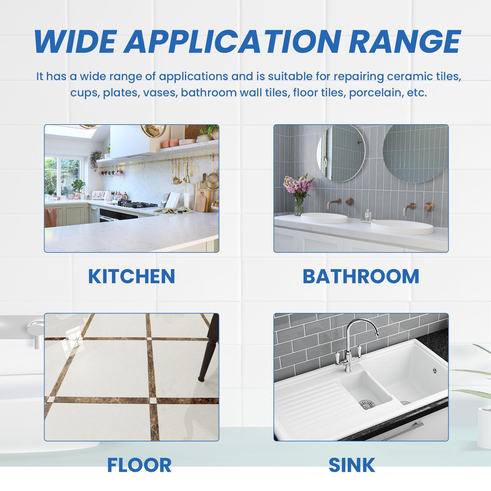 Jaysuing Tile Repair Gel – Crack & Hole Repair Adhesive for Bathtubs, Marble, Furniture, Floor Tiles & Toilets Jaysuing Tile Repair Gel – Crack & Hole Repair Adhesive for Bathtubs, Marble, Furniture, Floor Tiles & Toilets