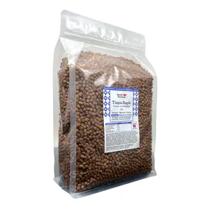 Tilapia Staple Growth Blend XL 5.5mm - Freshly Produced Pellet Fish Food Made in USA - 40% Protein for Cichlids, Tilapia, & Warm Water Pond Fish