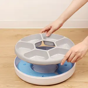 36V Battery Operated Automatic ROJECO Pet Feeder, Wireless Smart Cat Food Dispenser for Wet & Dry Kibble, No Battery Included, Cat Feeding Accessory