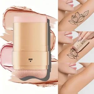 4-Color Dual-Ended Eraser Stick, Hydrating Concealer Formula for Acne Marks and Nose Contour, Flawless Natural Finish with Buildable Coverage, Versatile Beauty Tool for Daily Wear, Travel and Gift