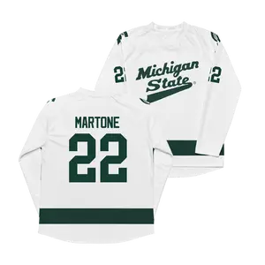 Michigan State Men's Ice Hockey White Jersey - Porter Martone