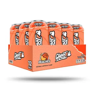 Ghost Energy Drink Peaches 16 oz (Pack of 12)