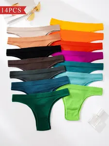 Women's Solid Color Brief, Soft Comfy Breathable Panty for Daily Wear, Underwear for All Seasons, Fit Clothing, Soft Breathable Panties