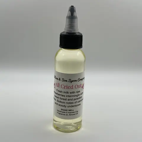 Fruity Floral Aroma Body Oil with Nozzle, Strawberry Scent, Milk, Caramel, Almond Oil - Woody Undertones, Alcohol-Free, 2.5 oz Travel Size for Massage & Body Care, Bottle, Fruit Floral Scent