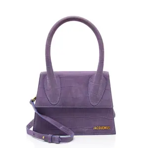 Pre-owned jacquemus Suede Tote Bags Croc Embossed Nubuck Le Chiquito Moyen Large Bag