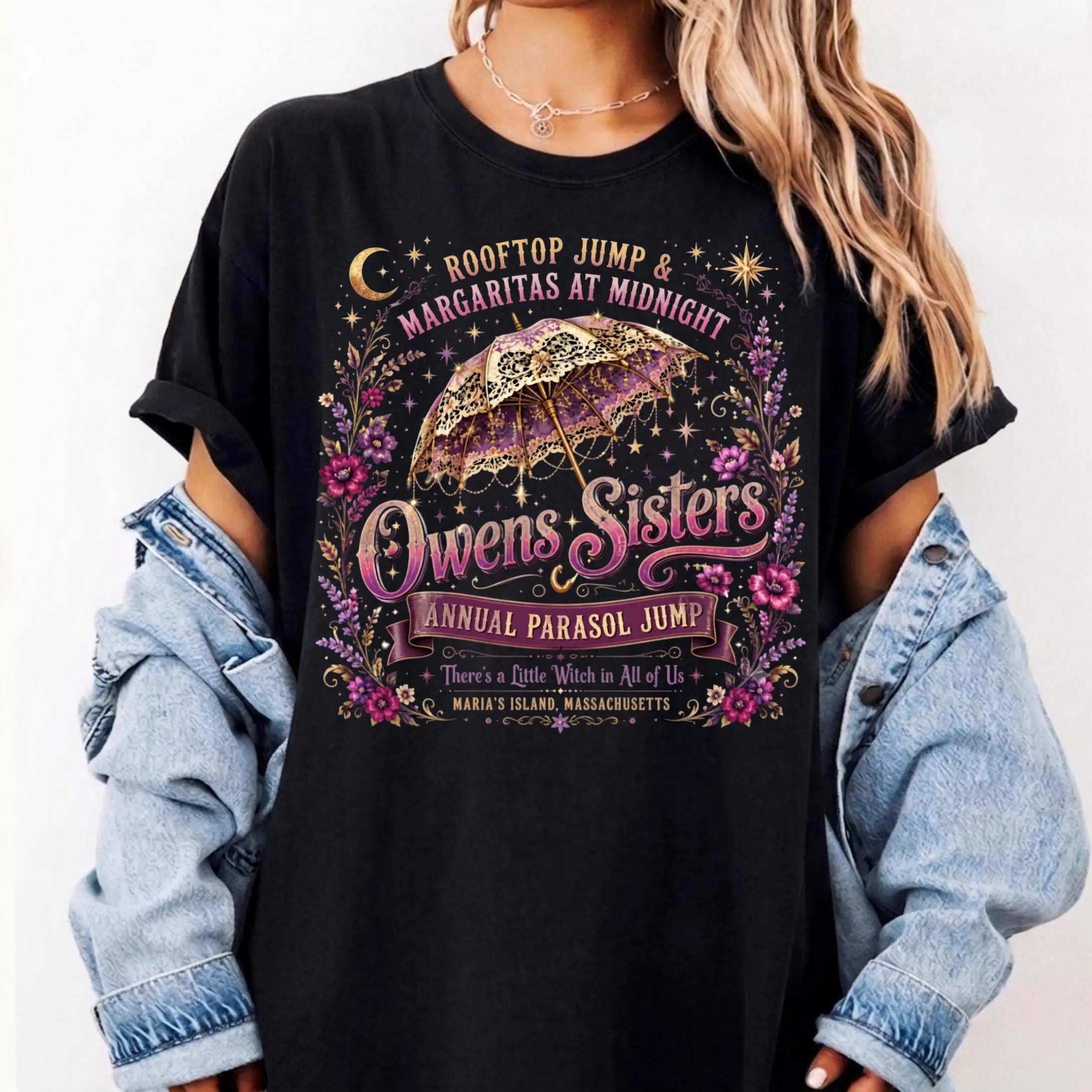 Midnight Margaritas Shirt, Salt Rosemary Lavender Love Shirt, Witchy Tee, Margarita Halloween Shirt, Practical Magic Shirt