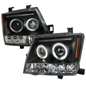 2005-2015 Xterra Dual Halo Projector Headlights (Matte Black Housing/Clear Lens)