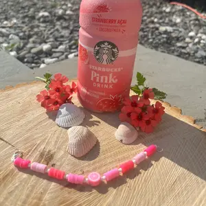 Pink Drink Inspired Clay Beaded Bracelet