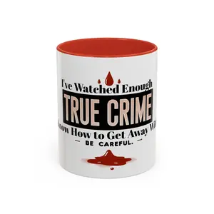 True Crime Accent Coffee Mug - 11oz - Perfect for Mystery Lovers