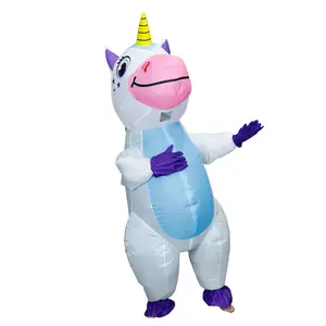 Halloween Inflatable Costume, Full Body Unicorn Blow Up Costume for Adult Holiday Themed Cosplay Party