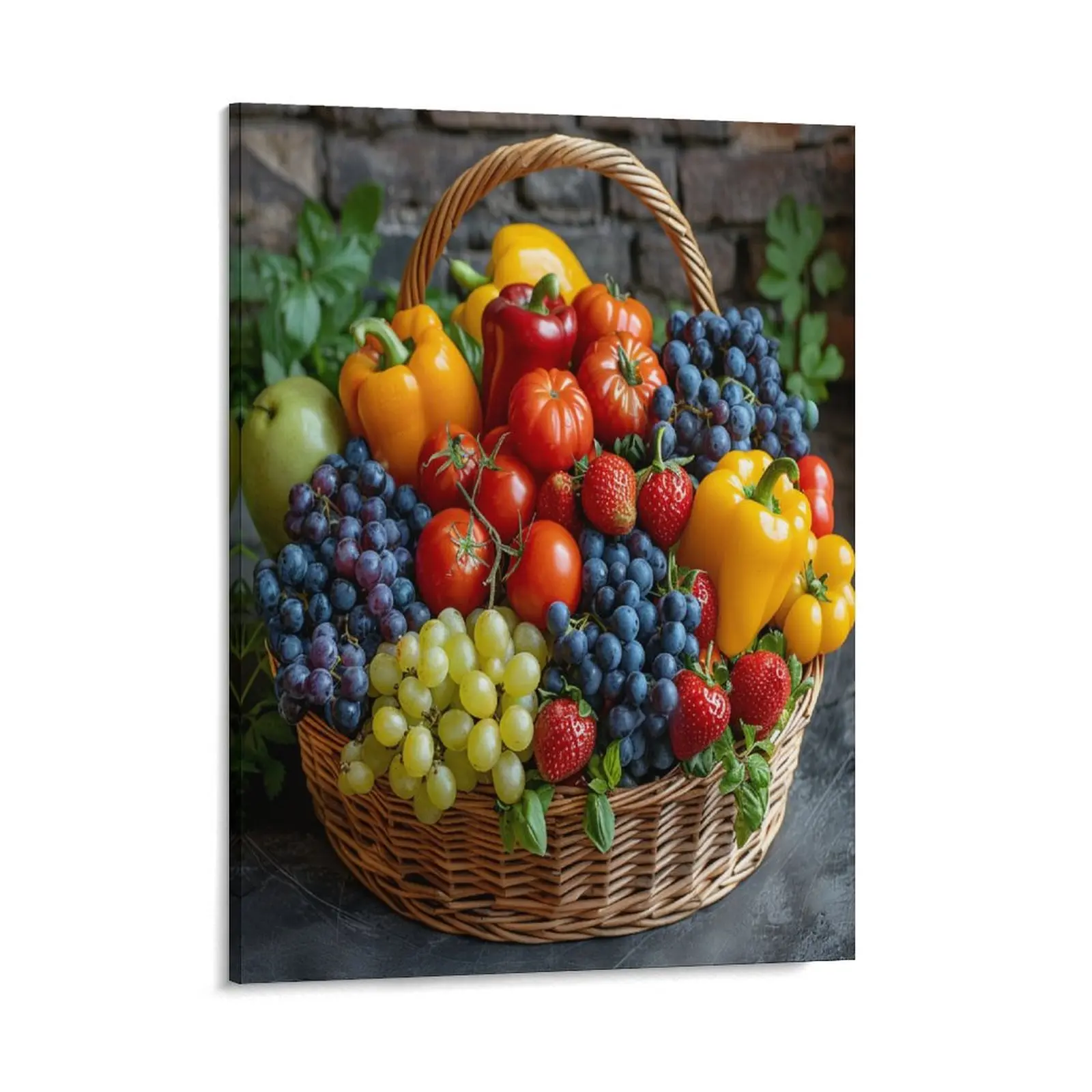 Colorful Fruits And Vegetables Canvas Posters Wall Art Prints Modern Fresh Food Picture Home Wall Aesthetic Living Room Bedroom Office Decor Festival Gift