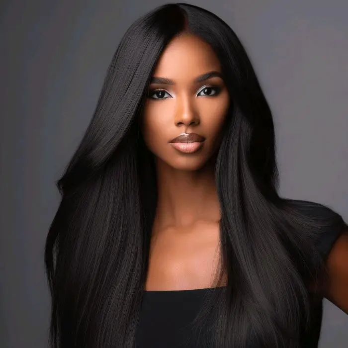 Nikki Beauty Bar Yaki Straight Closure Brazilian Virgin Lace Closure for Hair Extensions & Ready-to-Wear Wigs SKU 246