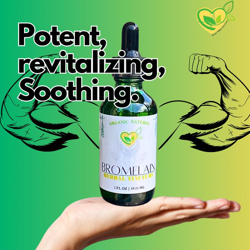 Natural Bromelain Extract Tincture for Digestive Health and Recovery - 2oz - Supplement, Edible Healthcare Fitness