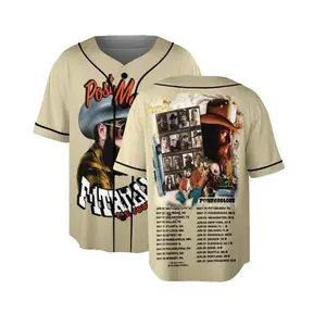 PML Je-Roll Baseball Jersey, Concert Tour Music Western 2025 Shirt, PML Tour, Big Ass Stadium Tour, Casual Style, Clean Look