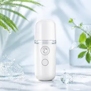 Portable Nano Spray Mister, Visible Water Tank Mini USB Facial Sprayer, Ideal for Travel Hydration, Skin Care, Makeup, Facial Care Tool