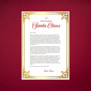 Personalized Letter From Santa Claus - Gift for Newborn or Child