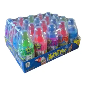 Baby Bottle Pop Candy with Flavor Powder 20-count Watermelon Snack for Kids Parties & Goodie Bags