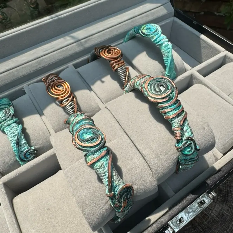 Copper & Zinc Mineral Cuff