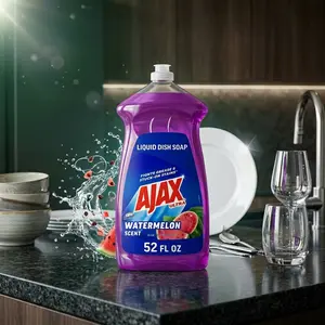 Ultra Liquid Dish Soap with Fabuloso Watermelon Scent, Fights Grease & Stuck-On Stains, 52 fl oz Bottle