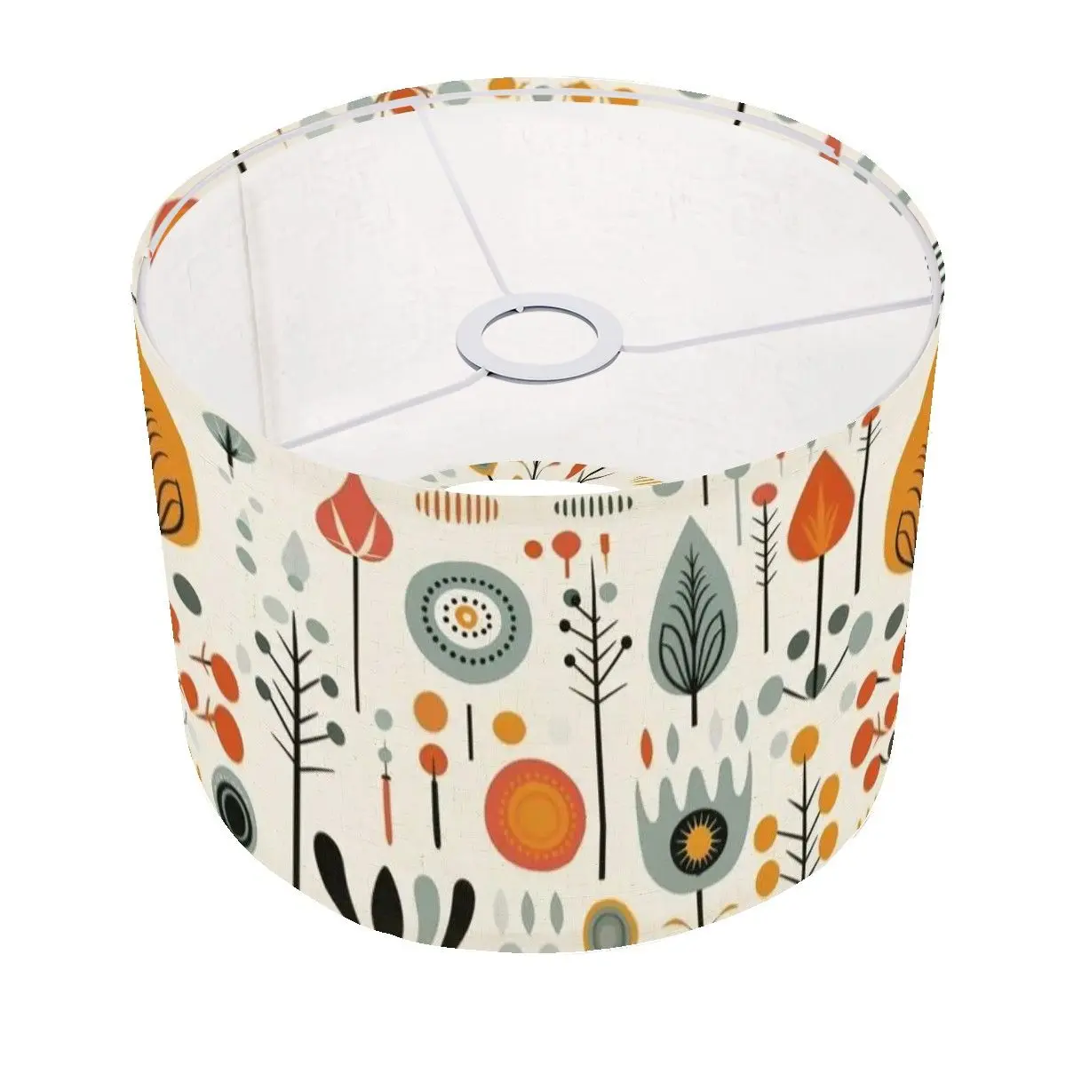 Floral Scandinavian Designed Modern Danish Lamp Shade ONLY - For Arc Floor Lamps Only