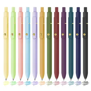 12 Pcs Colorful Pens Colored Pens 0.5mm Colored Ink Gel Pens Fine Point Smooth Writing Pens for Journaling and Note Taking Office School Supplies Gifts for Women Men