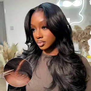 Bling Hair Easy To Wear 6x4 Body Wave Glueless Wig Human Hair Ready To Wear Brazilian 5X5 Lace Closure Wigs For Women Preplucked