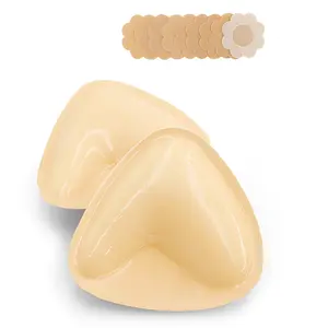 Ultra Push-Up Sticky Bra Pads – Double-Sided Adhesive Inserts for Large Breasts. Invisible Lift & Cleavage Booster for Bikinis, Swimsuits & Sports Bras. Waterproof Sweatproof Stick-On Bra for Backless Tops, Gym & Beach Essentials. Reusable Silicone Nipple