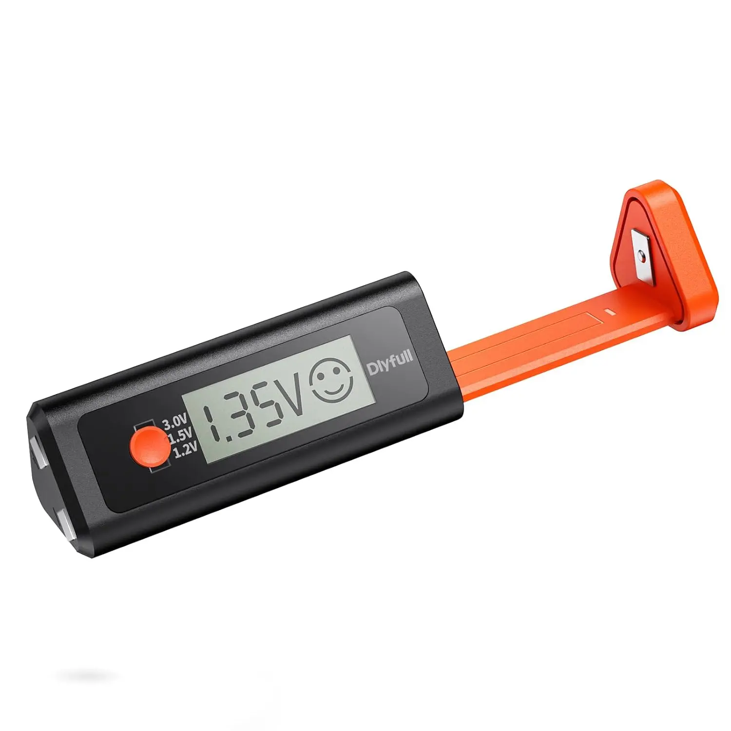Digital Battery Tester with Magnetic End & LCD Display, Small Battery Checker Tester for AAA AA C D 9V CR123A 1.5V/3V Button Cell Household Batteries