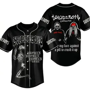 $uicideboy.S Broken Just Lay Me Down In My Grave Baseball Jersey HY1967