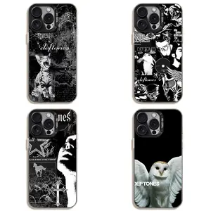 Band D-Deftones Phone Case For iPhone 17 16 15 14 13 12 11 Pro Max Plus Air And Galaxy S25 S24 S23 S22 Ultra Plus FE Black Candy Matte Shockproof Cover Unique Gift For Christmas Birthday