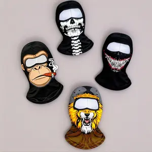 Breathable Black Full Face Cover,Sun Protection Ski Balaclava, Ski Mask Cooling Full Face Mask Cycling Motorcycle, Full Face Cover Breathable Sunshade Cycling Windproof One Hole Style SKIMask