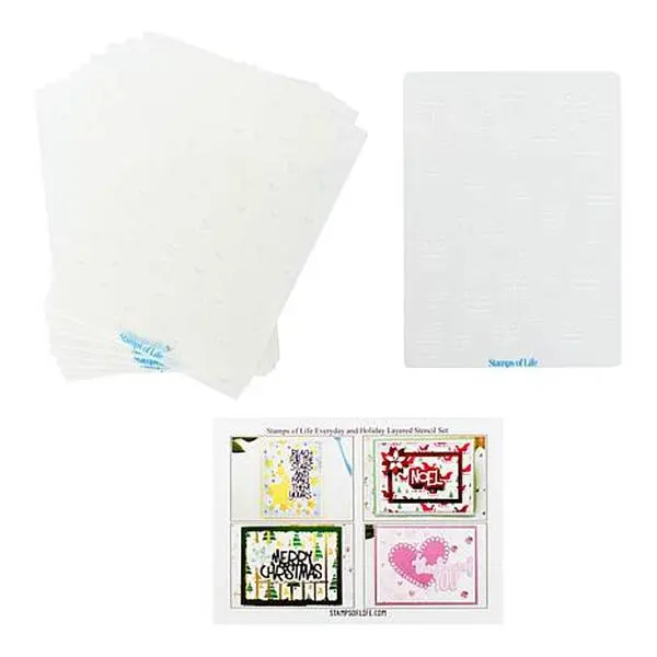 Stamps of Life Every Day Layering Stencil Set of 12
