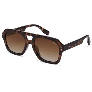 SOJOS Retro Thick Polarized Aviator Sunglasses for Women Bold Square Pilot Shades